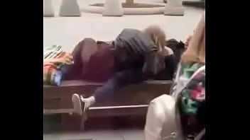 Preview 3 of Nose Pins - Stupid blonde gives blowjob in public
