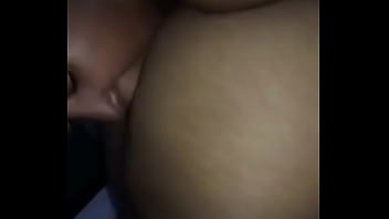 Preview 4 of Juan Girlfriend Mom - Beautiful Ebony Tiger Stripe Ass being Played with from her GF