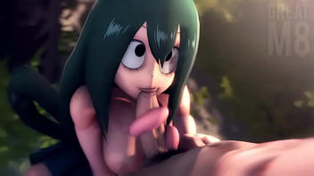 Preview 2 of Xxxnx Hinde Com - My Hero Academia Tsuyu Asui sucking