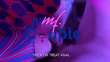 Preview 4 of Slim Naked Girls Forced Fucked - Trick or Treat Clown Takes It In Her ASS