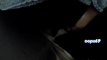 Preview 3 of Men Hend Sex - I Felt it with my Hand | He wasn&#039_t Wearing Underwear inside. My Cuckold Lover Husband saw me Touching someone else&#039_s Dick on the Train. All Three of us Liked it.