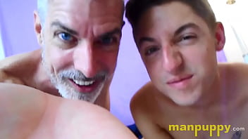 Preview 3 of Lana Rhoades Massage - Giant Gay Boyfriends Fuck with Tiny Human - Macrophilia - Devin Jones - Richard Lennox - Manpuppy