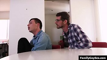 Preview 2 of Beg Sex - hot gay step dad and