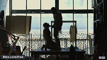 Preview 4 of Oldyoung Camper - (Diego Reyes,  Francois Sagat) - Hearts Desire - Trailer preview - Men.com