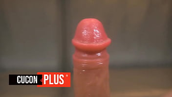 Preview 2 of Techrs Xxx - Cuconplus - Cock comparison between a real one and a realistic dildo / Jerk off smoothness,  Dick rating,  ETC