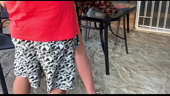 Preview 3 of Xxx Snnuy Video - Stepmom mutual masturbation outdoor creampie