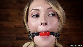 Preview 1 of Fat Sbbw Mom Andia - Helpless blonde is tormented in hogtie