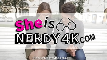 Preview 1 of Kendras Mom And Son - She takes a cumshot right on her stylish glasses - FULL SCENE on https://www.sheisnerdy4k.com/