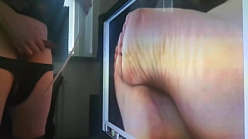 Preview 2 of Japanese Shemale Housewife - Amateurboys Cock Whipping Cum Tribute to Swedish Mistress Sexy Feet