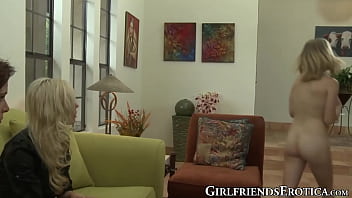 Preview 1 of Aba Rose - Young dike with glasses cums while a hottie licks her pussy