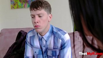 Preview 2 of Indian Studence Fu - Busty Brunette Seduces Teen Cock- Melissa Lynn