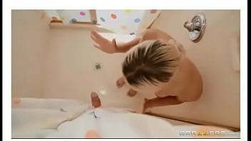 Preview 2 of Facial Abuse Puke - Abella Danger - Shower Curtain Cock. (FULL VIDEO: gestyy.com/w6UWdk)