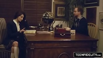Preview 1 of Police 69 Sex - Beautiful Michelle Taylor seduced her teacher and got fucked