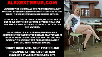 Preview 1 of Cory Chris Mom - Sindy Rose anal self fisting and prolapse at the kitchen bar