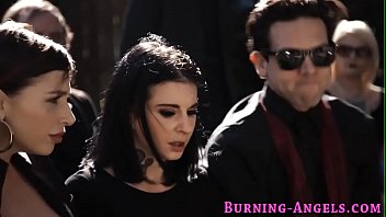 Preview 2 of Burcu Esmerdoy - Goth fucks and sucks at outdoor
