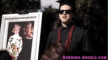 Preview 1 of Burcu Esmerdoy - Goth fucks and sucks at outdoor