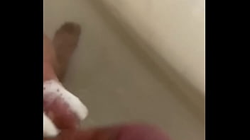 Preview 1 of Sensual Theersome - Stroking my dick in the shower