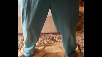 Preview 1 of Public Azent Sex - Pissing my blue trousers