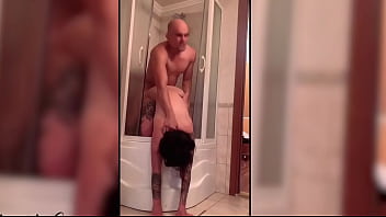 Preview 4 of Amateury S - Sexy Girl Hard Sex in the Bathroom - Cum Inside