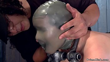 Preview 3 of Sunny Xxcnxx Is Com - Bound slut get plastic over her face