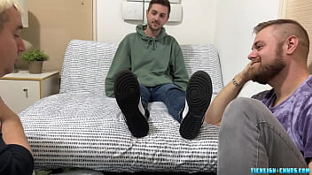 Preview 1 of Katrina Fuck Nangi Photo - Ryder Meets Dimitri And Can&#039_t Help But Worship Ang Tickle His Feet With Tongue