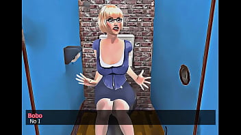 Preview 2 of Mom Deceive - Teachuh Tiddies BBC gloryhole handjob scene from the game