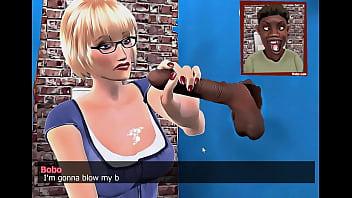 Preview 4 of Mom Deceive - Teachuh Tiddies BBC gloryhole handjob scene from the game