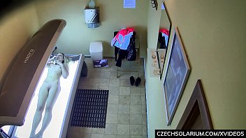 Preview 2 of Mega Bbc - Blonde Girl Caught in Public Solarium