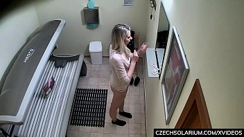 Preview 4 of Mega Bbc - Blonde Girl Caught in Public Solarium