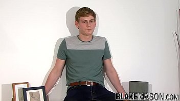 Preview 1 of Xncmxx - British amateur twink stips after an interview and jerks off