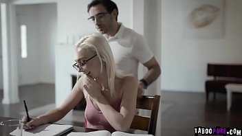Preview 2 of Enf Molested - Horny tutor banging Chloe Temples tight pussy from behind making her moan and scream in delight