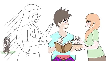 Preview 2 of Swemming Xnxx - Cow&#039_s day  Minecraft anime ep 9