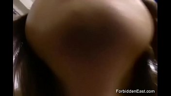 Preview 2 of Follando A Una Chibolita - Blindfolded Teen Eager For A Hard Fucking In Hairy Pussy
