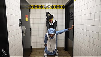 Preview 2 of Lesbian Rape Younger Sister - First Pilgrims Of Atlanta Starring Majesty Nasty &amp_ Gibby The Clown