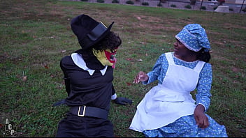 Preview 1 of Lesbian Rape Younger Sister - First Pilgrims Of Atlanta Starring Majesty Nasty &amp_ Gibby The Clown