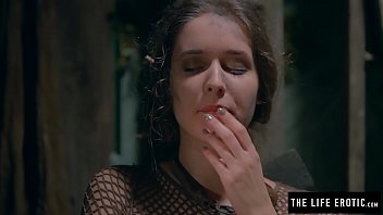 Preview 2 of Sofia Leonr - Girl is chained in a dirty basement masturbating with a bottle
