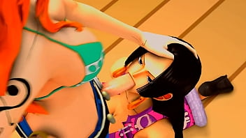 Preview 2 of Arabic Fuckk - Boa hancock sucking Nami&#039_s dick (with sound)