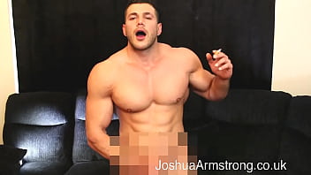 Preview 1 of Double Dildo In Tha Ass - Horny smoking hunk