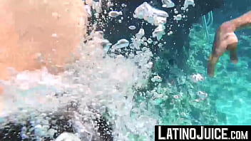 Preview 2 of Kareena Kapoorxxxx - LatinoJuice.com - Damian &amp_ Dan Lopez - Teaching inked Dan Lopez to endure my deep pounding after snorkeling