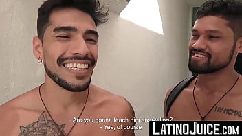 Preview 1 of Kareena Kapoorxxxx - LatinoJuice.com - Damian &amp_ Dan Lopez - Teaching inked Dan Lopez to endure my deep pounding after snorkeling