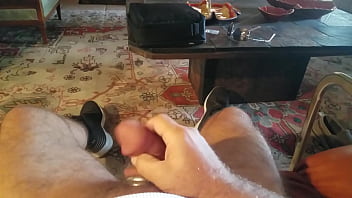 Preview 1 of Pakistani Sxxie Video - Jacking up another load out of my thick big cock 1