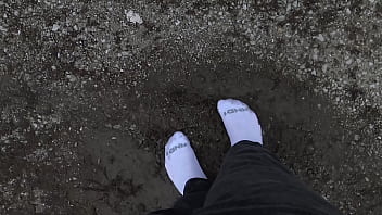 Preview 3 of Xxx Ss Hd Bf - Yet Another Muddy Walk In AND1 Socks