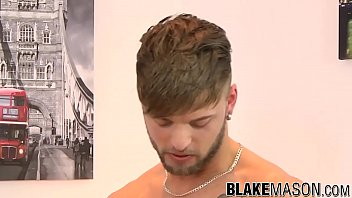 Preview 2 of Khas Xxxvideoss - Tattooed young British bloke receives a blowjob before anal