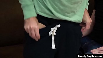 Preview 2 of Only Boobs Chewing - hot gay step dad and