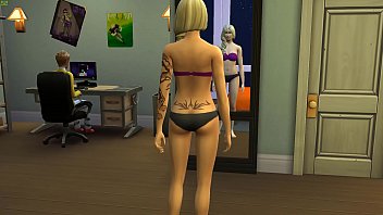 Preview 1 of Pornofor E Elder Sister - Blonde stepMom Catching Up Her stepson Masturbating In Front Of The Computer