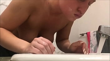 Preview 4 of Czech Cream Pie - Curvy girl takes shower on hidden cam