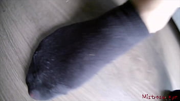 Preview 2 of Suckkin Pussy - Femdom worship Mistress Kym socks and feet (POV)