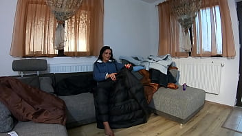 Preview 3 of Trichy Sex Video Live - Preview-MilfyCalla-Masturbating while wearing some down jackets - 191