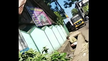 Preview 3 of Husband Porn Human Toilet Femdom - Desi Uncle urinating roadside