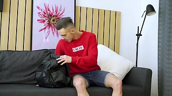 Preview 1 of Girl Sex Mp4 - Sporty Young Ervin Kozma Fingers His Pucker